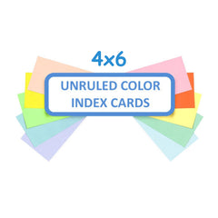 4 x 6 Index Cards Unruled